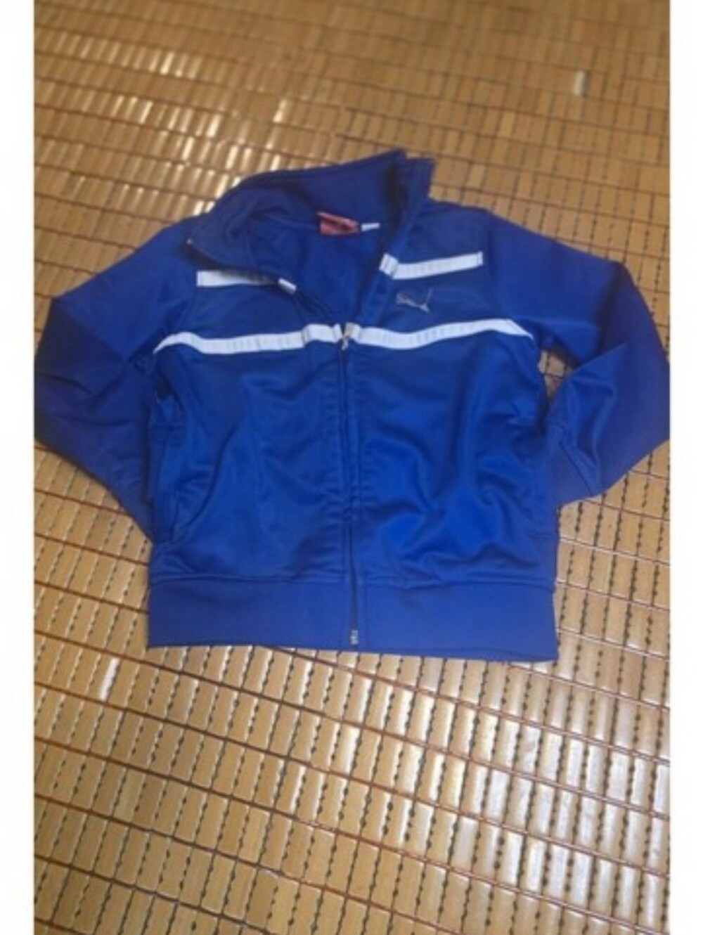 Puma Youth Boys Full Zip Athletic Lightweight Athletic Track Jacket Size 4 Blue